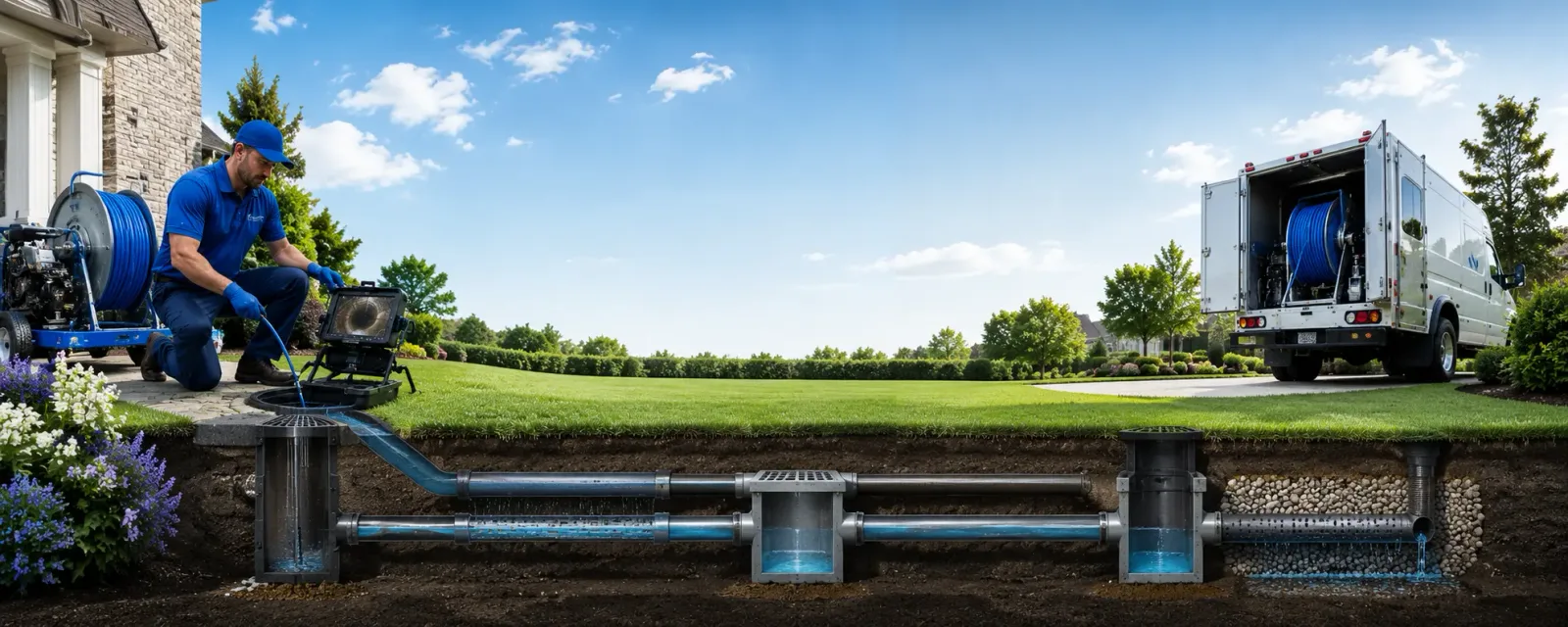 Outdoor drain cleaning information for Blue River, OR